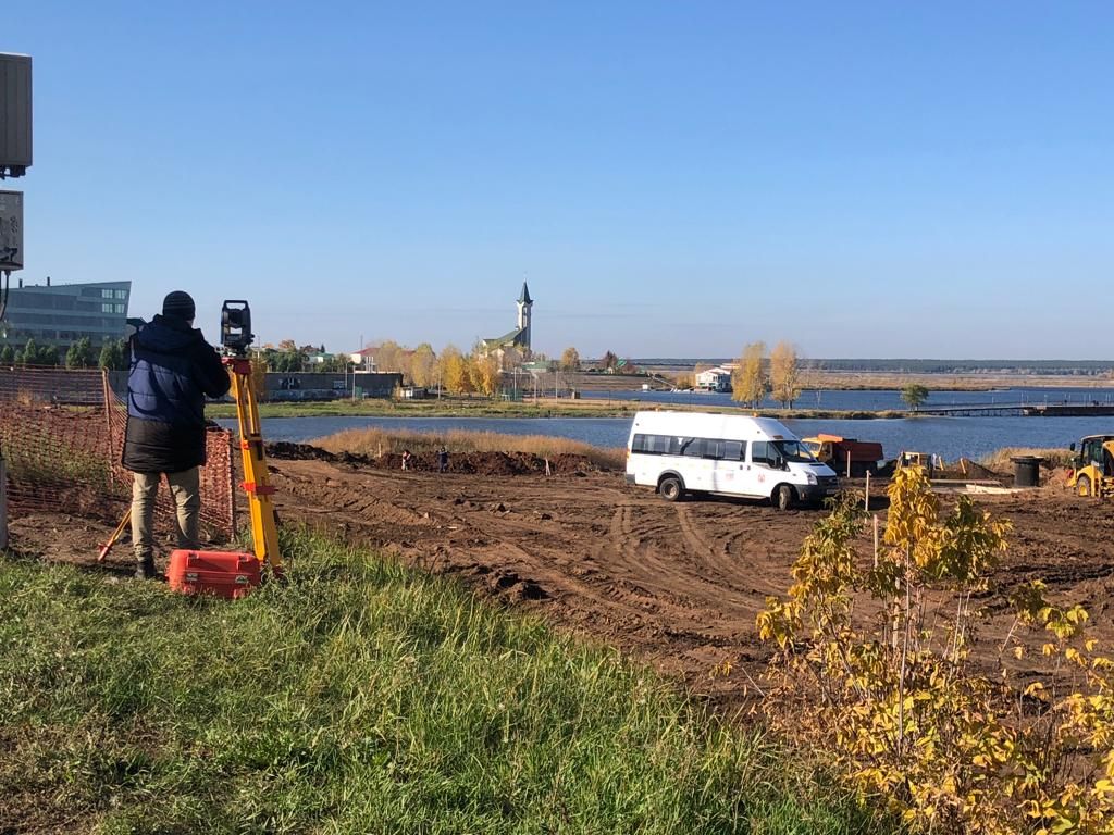 Сармановский тракт. Стройка моста. Строительство. Начало стройки. Стройка набережной на проспекте героев.