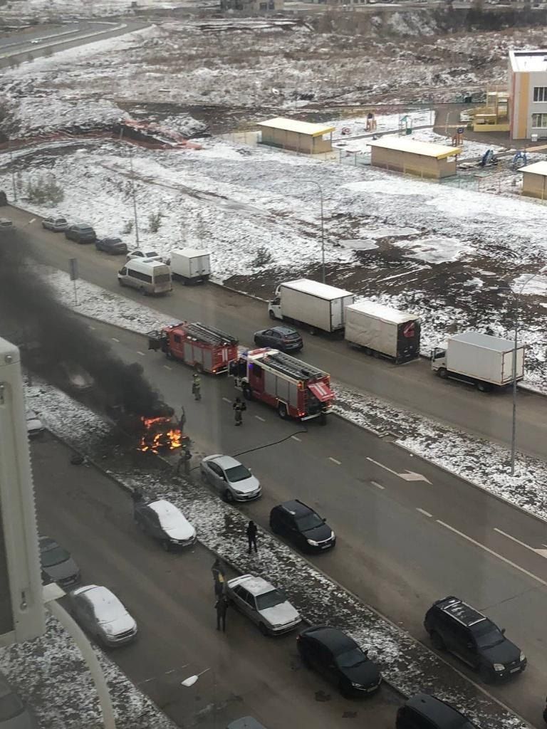 Челнинец едва не сгорел возле дома вместе с грузовиком