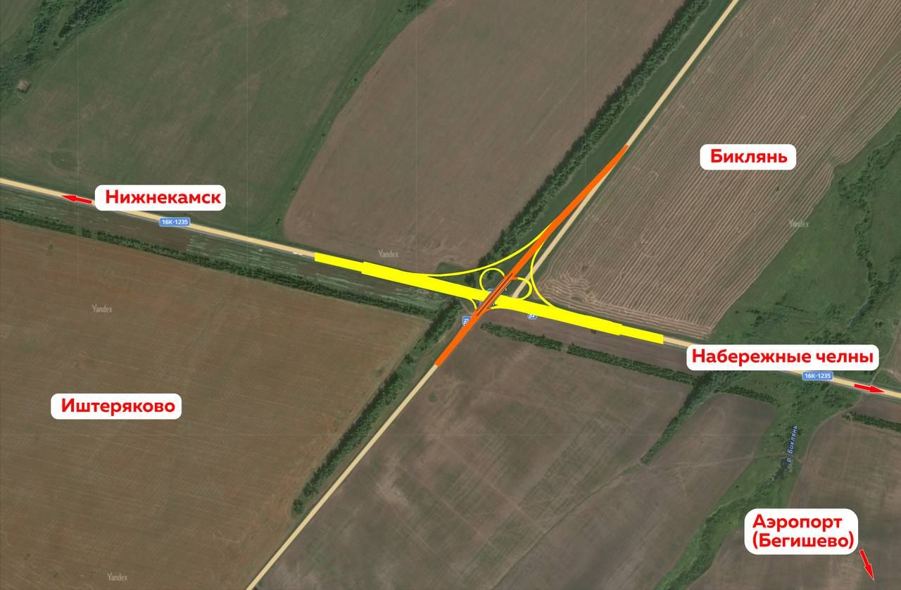 Новая трасса м7 мимо челнов и нижнекамска схема