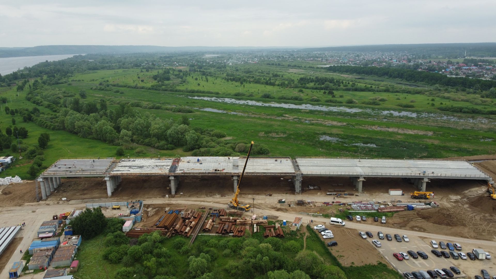 Строительство моста через каму в нижнекамске