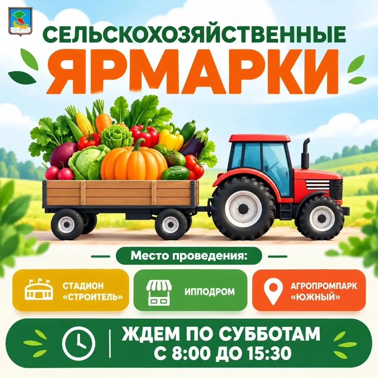 Ярмарки проходят по субботам