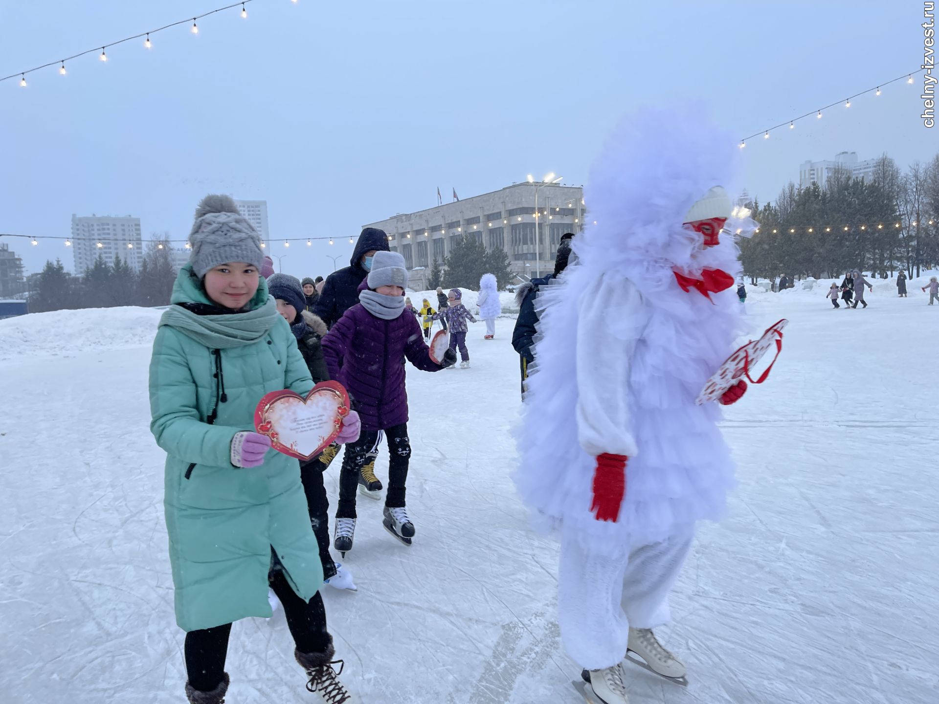 Челнинцы сыграли свадьбу на катке [+видео]