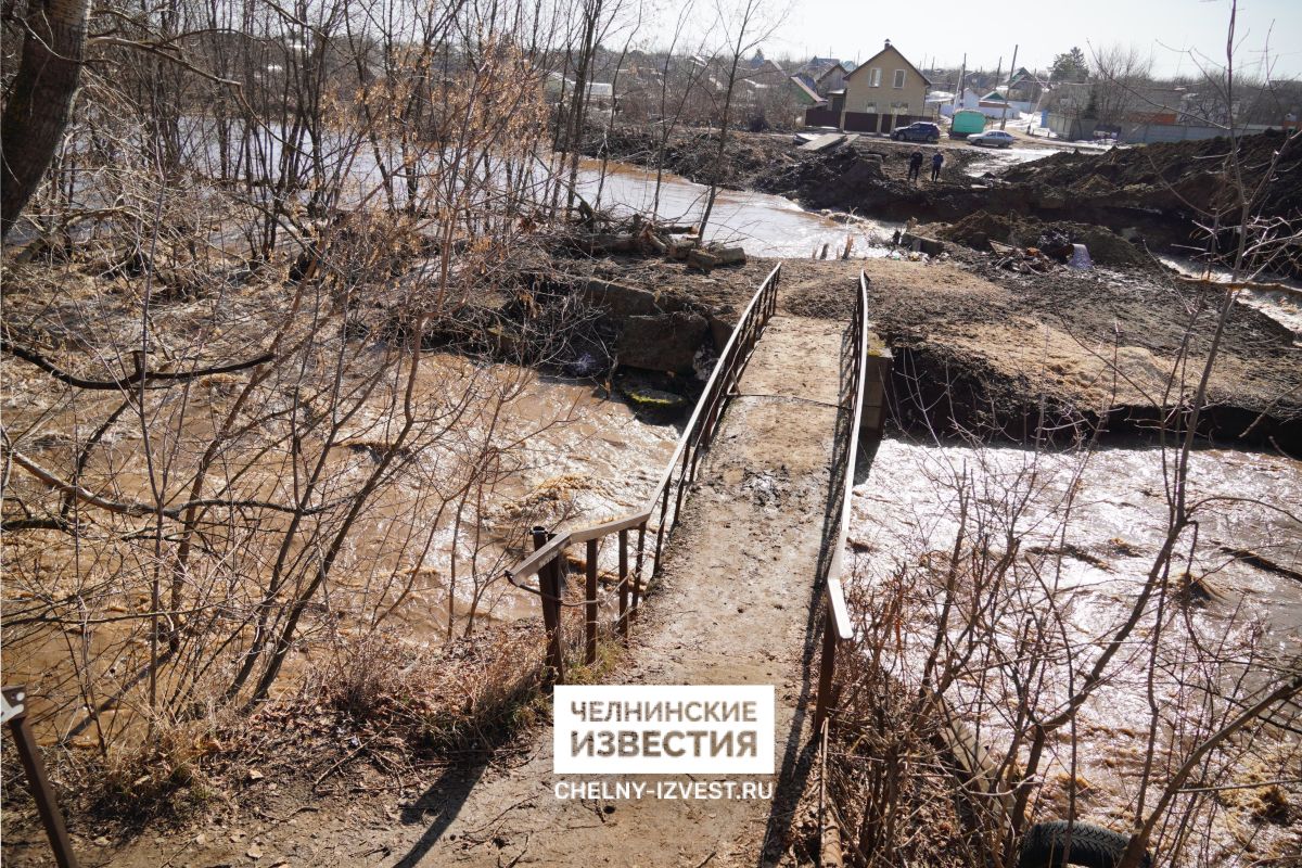 Жилой комплекс «Притяжение» в Челнах уходит под воду