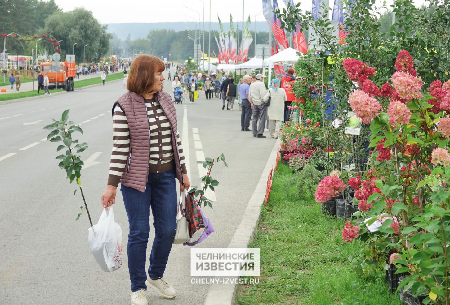 Семья матрешек и цветущий автобус: как в Челнах проходит праздник цветов