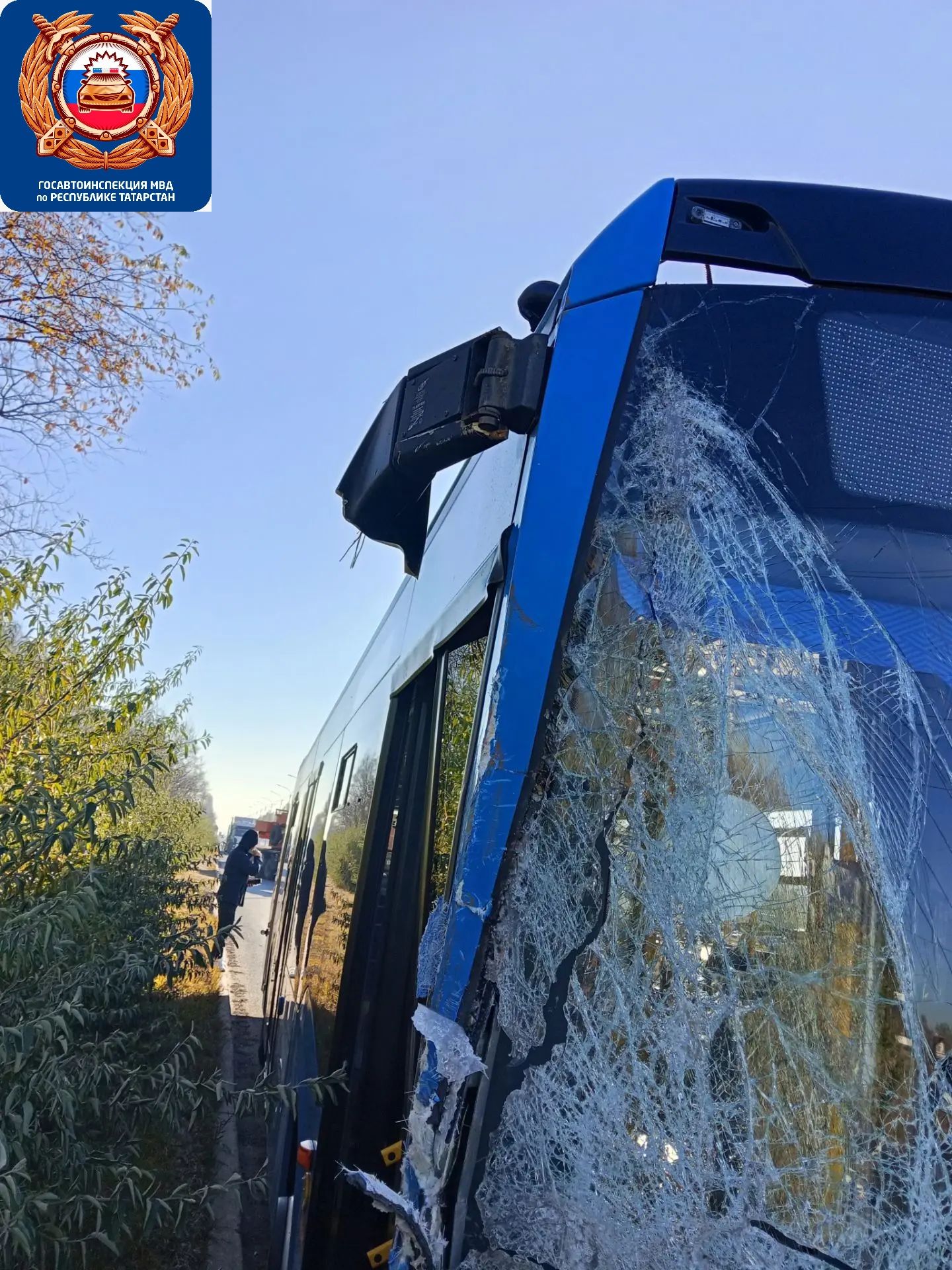 В Челнах пассажирка автобуса пострадала в столкновении с автокраном