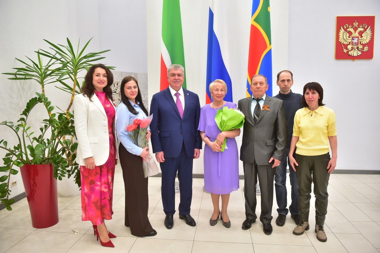 Фото: 15 пар отметили золотую свадьбу во Дворце торжеств Челнов