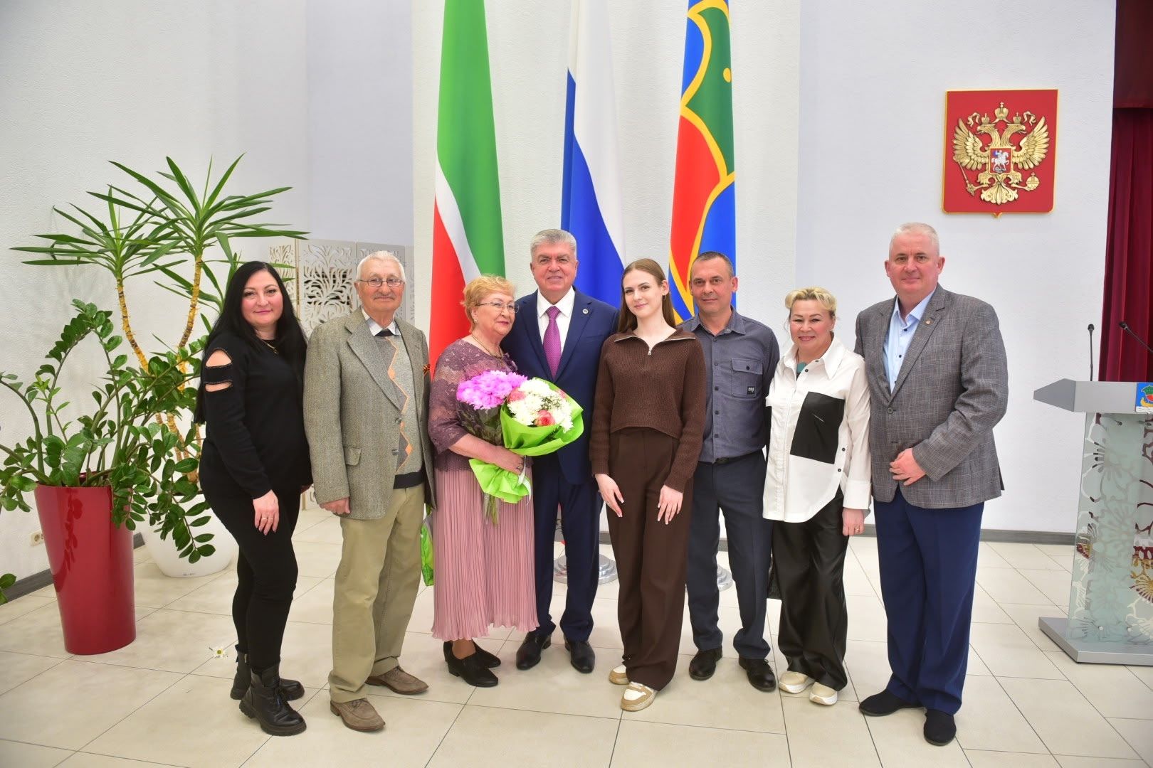 Фото: 15 пар отметили золотую свадьбу во Дворце торжеств Челнов