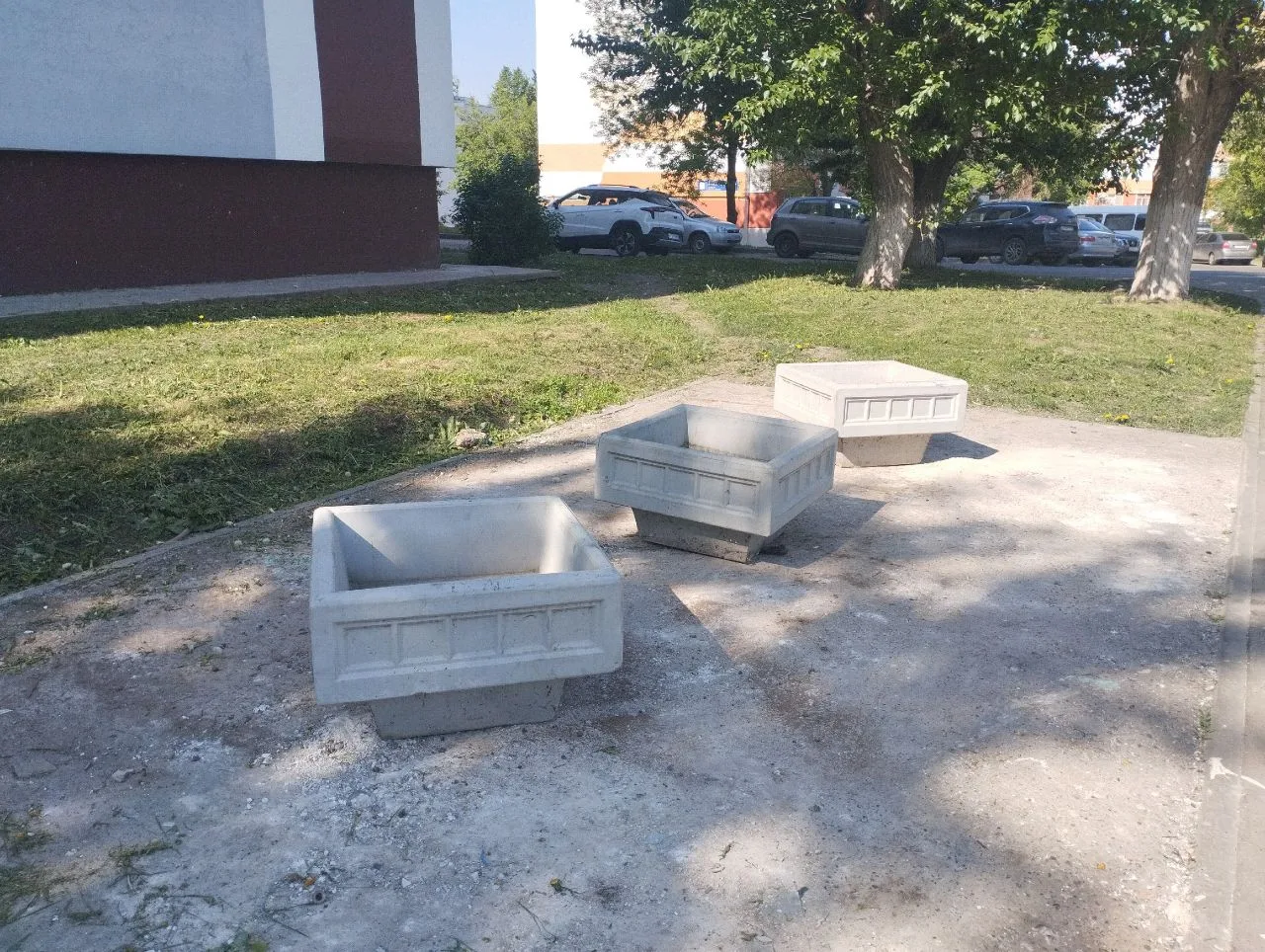 В Челнах мусорную площадку превратили в цветник