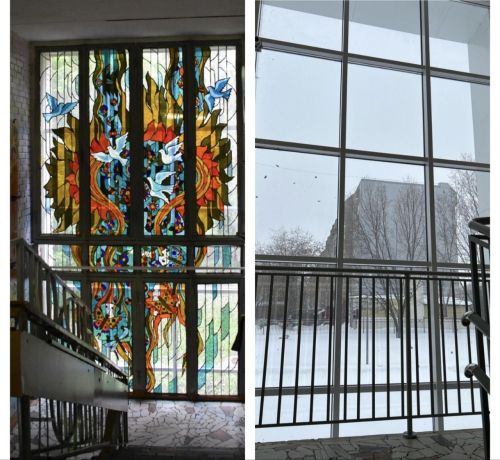 В центре творчества «Огниво» после ремонта исчез уникальный витраж