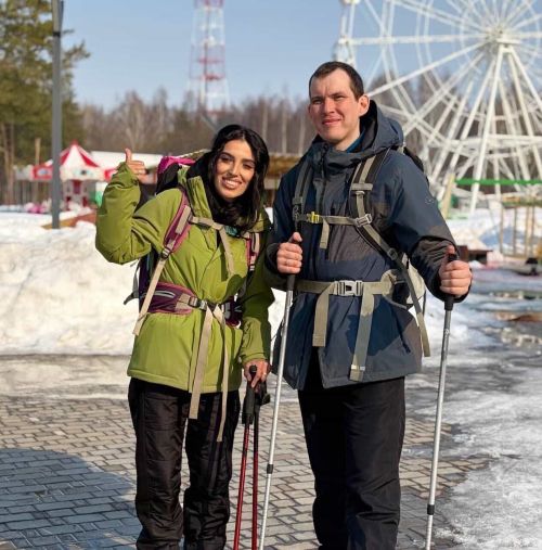 Павел и Тамара пешком дошли из Москвы в Челны и отправились во Владивосток