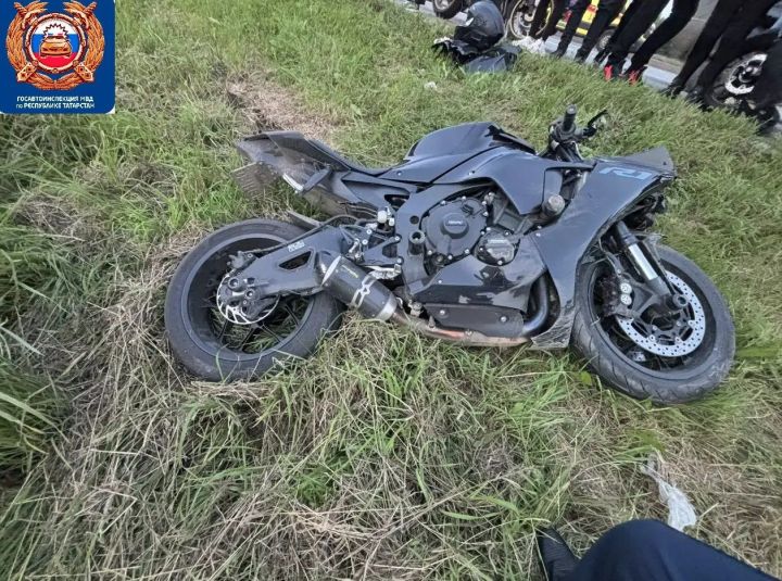 В Челнах байкер оказался в больнице после столкновения с «Калиной»