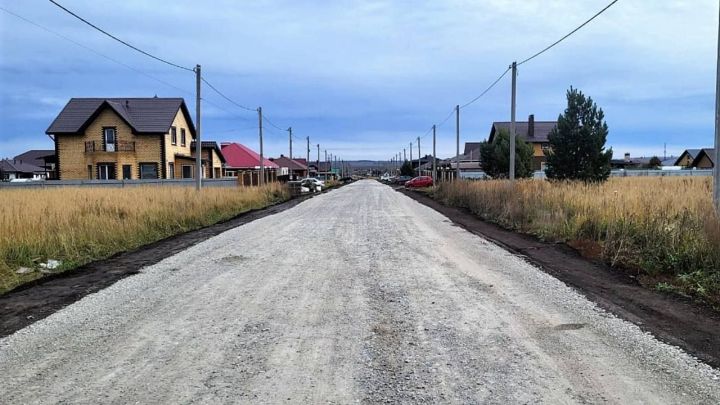 В Тукаевском районе построили дороги в микрорайоне многодетных