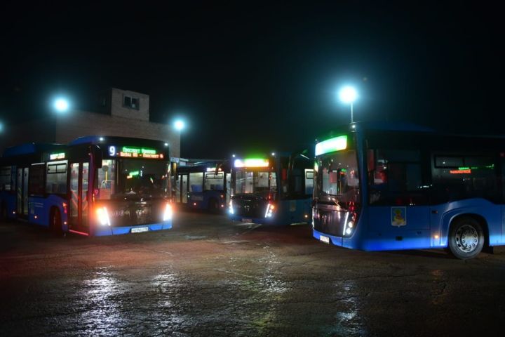 Руководитель исполкома Челнов проинспектировал подготовку автобусов к рейсам