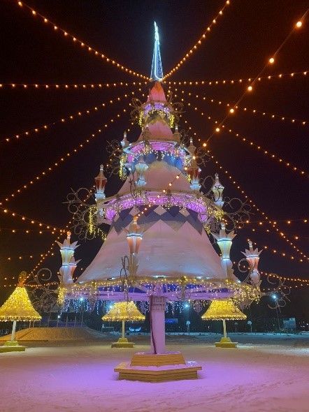 Более 100 световых инсталляций устанавливают в парках Челнов