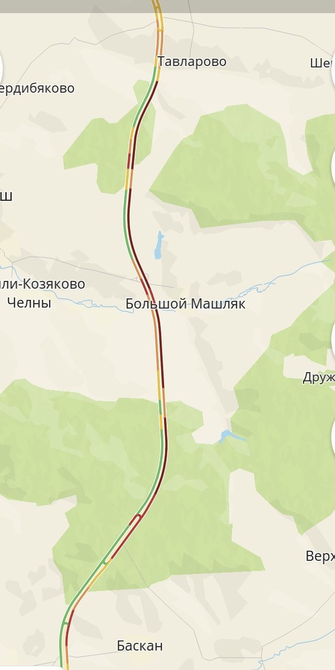 Трассу Набережные Челны – Казань парализовало из-за ДТП и непогоды