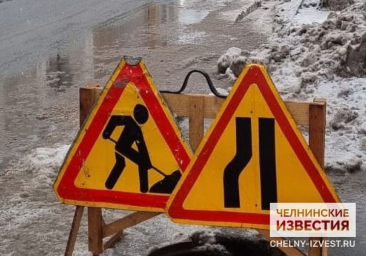 Потоп на перекрёстке у 32-го комплекса в Челнах устранили