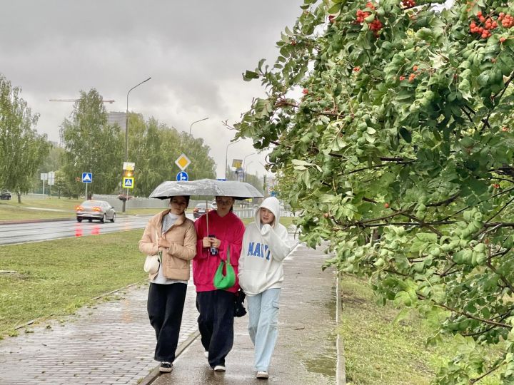 В Татарстане обещают пасмурную погоду с дождем и ветром