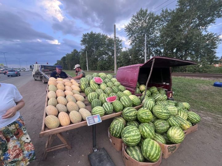 В Комсомольском районе вывезли малиновый «каблук» с арбузами В Комсомольском районе вывезли малиновый «каблук» с арбузами