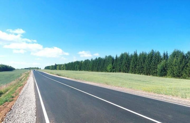 В Татарстане обновили важную трассу Казань - Камское Устье