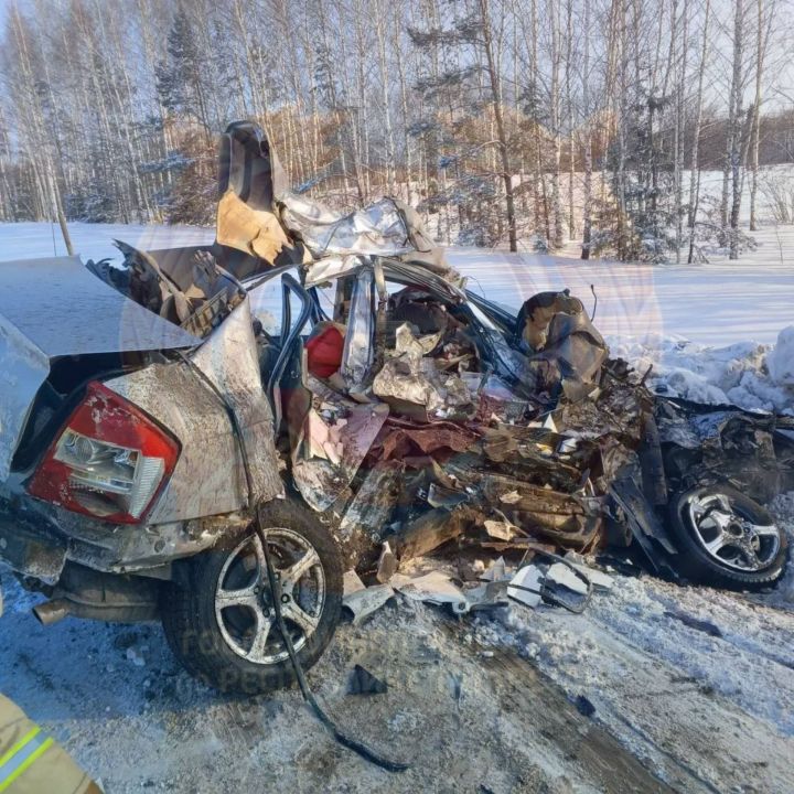 Три трупа и груда железа: в Татарстане произошло жуткое ДТП на встречке