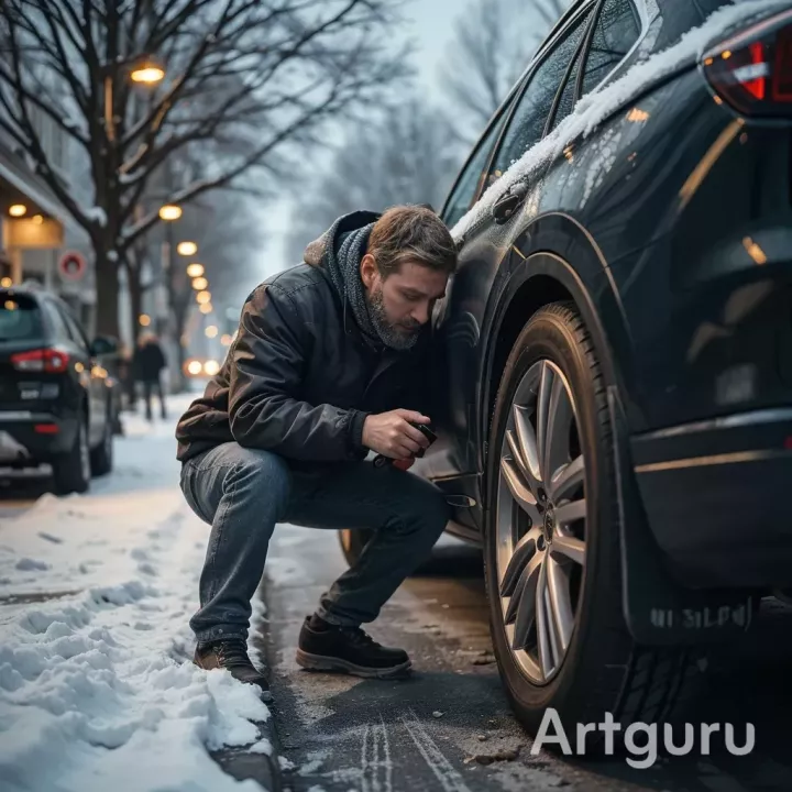 Самосуд на асфальте: в Челнах появился мститель за парковку на тротуарах