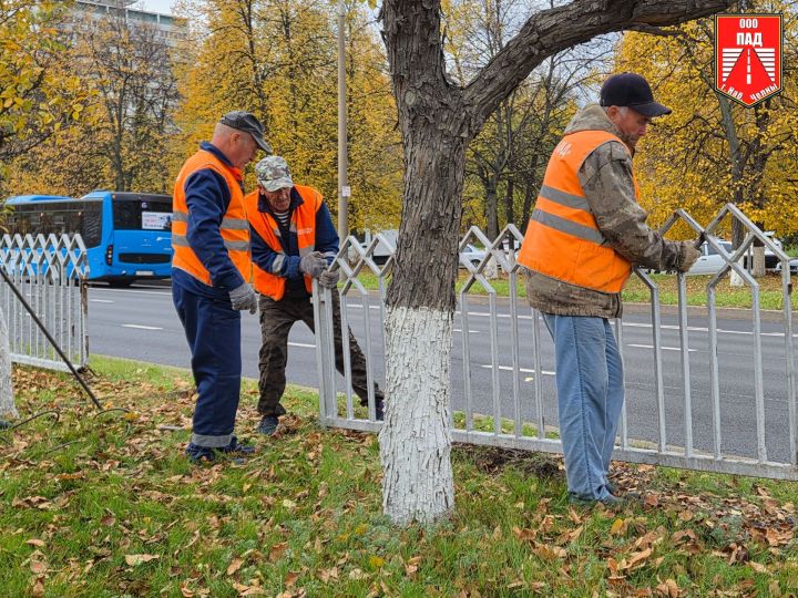 В Челнах после массового ДТП восстановили ограждение
