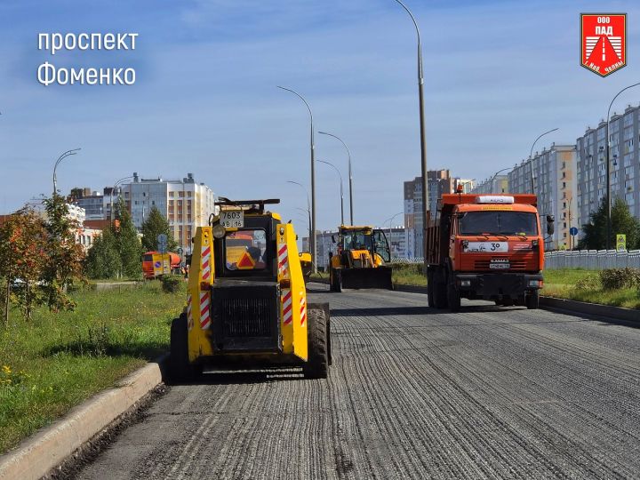 Дорожники Челнов сообщили о 90% выполненных работ