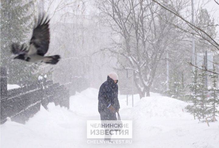 В Татарстане ожидаются ураганный ветер и сильный снегопад
