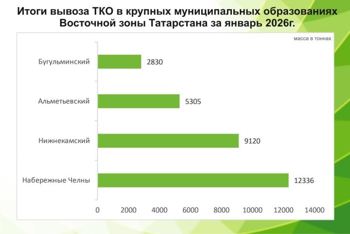 Более 12 тысяч тонн: из Челнов вывезли больше всего отходов