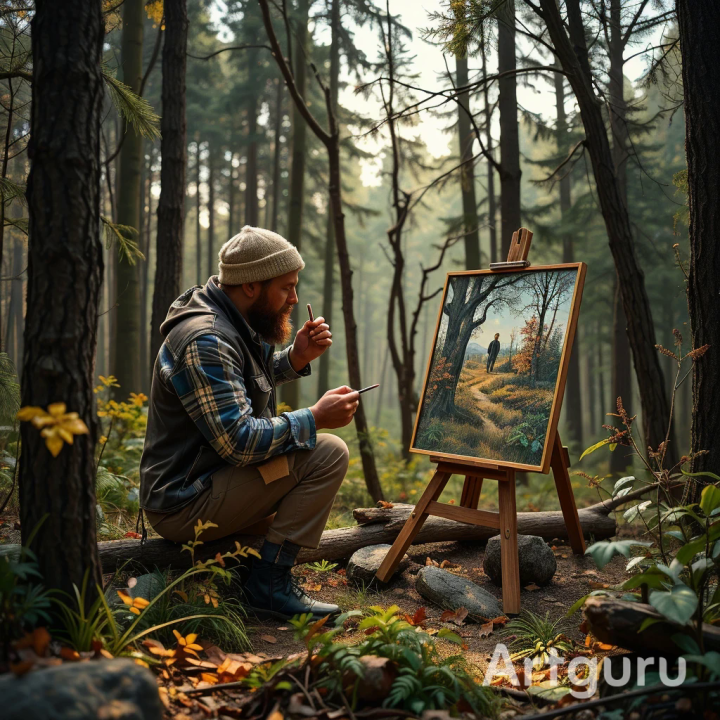 В местах, где Шишкин писал картины установят мольберты и скамейки