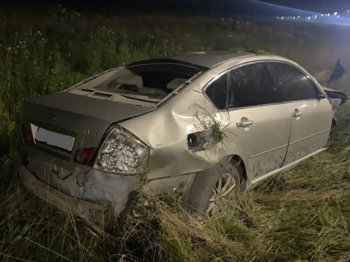 Женщина на Infiniti улетела в кювет и получила штраф