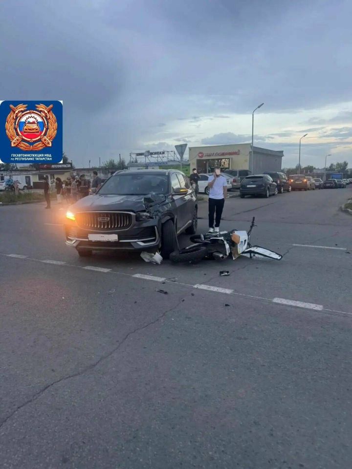 16-летний водитель питбайка пострадал в ДТП с Geely в Челнах